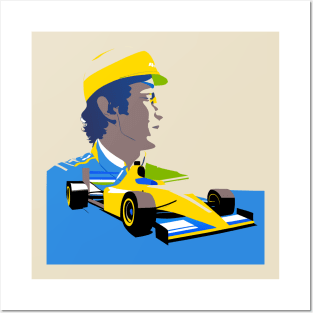 Senna "Our Hero Driver" Posters and Art